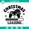 Funny Gamer Christmas Loading SVG with Playstation theme, perfect for download in PNG format.