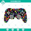 Happy Dot Day video game controller SVG with polka dot design, perfect for gamers.