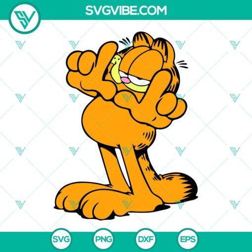 Garfield and Odie Cartoon SVG design bundle with PNG and DXF files for cutting machines.