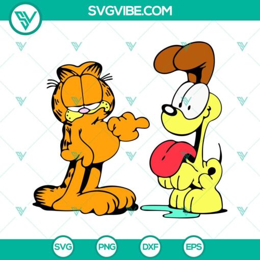 Garfield SVG Image Bundle, Garfield And Odie SVG Image, Cartoon SVG Files PNG DXF 4