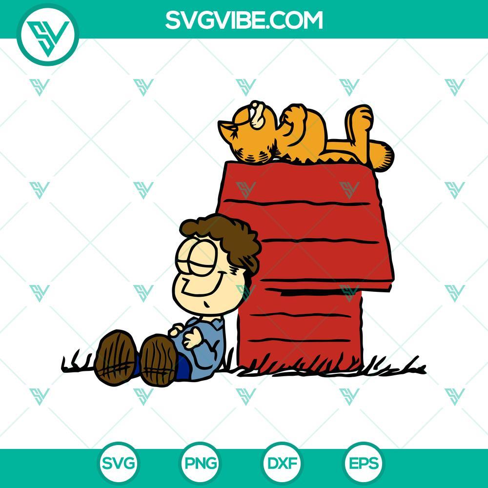 Garfield SVG, Garfield Snoopy SVG PNG DXF EPS Cricut Garfield and Snoopy SVG images bundle for Cricut, featuring cute cartoon character designs in PNG, DXF, and EPS formats.