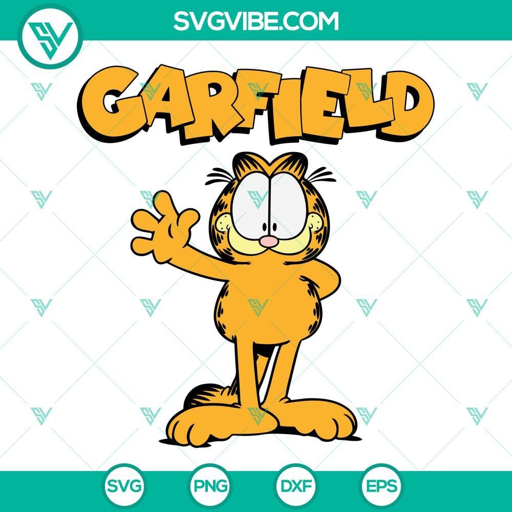 Garfield SVG PNG DXF EPS Cricut Silhouette Garfield SVG file suitable for Cricut and Silhouette, available in PNG, DXF, and EPS formats.