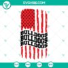 Georgia Bulldogs American flag SVG images with Bulldogs football designs in PNG and DXF formats.