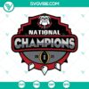 Georgia Bulldogs National Champions SVG images in PNG, DXF, and EPS file formats, perfect for crafting and creating.