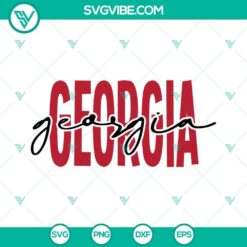 Georgia Bulldogs football SVG design for download, ideal for Georgia sports fans.
