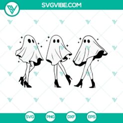 Creepy Ghost Girl SVG design for Halloween, downloadable in PNG, DXF, EPS formats.