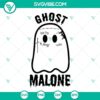Cute Ghost Malone Halloween SVG design for download in PNG, DXF, and EPS. Perfect for crafting projects.