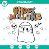Ghost Malone Funny Post Malone Halloween SVG image for spooky season with a twist, featuring a ghostly Post Malone design.
