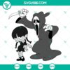 Ghostface and Wednesday Addams SVG file perfect for horror movie fans and Halloween projects. Funny and unique design, ideal for Scream SVG download.