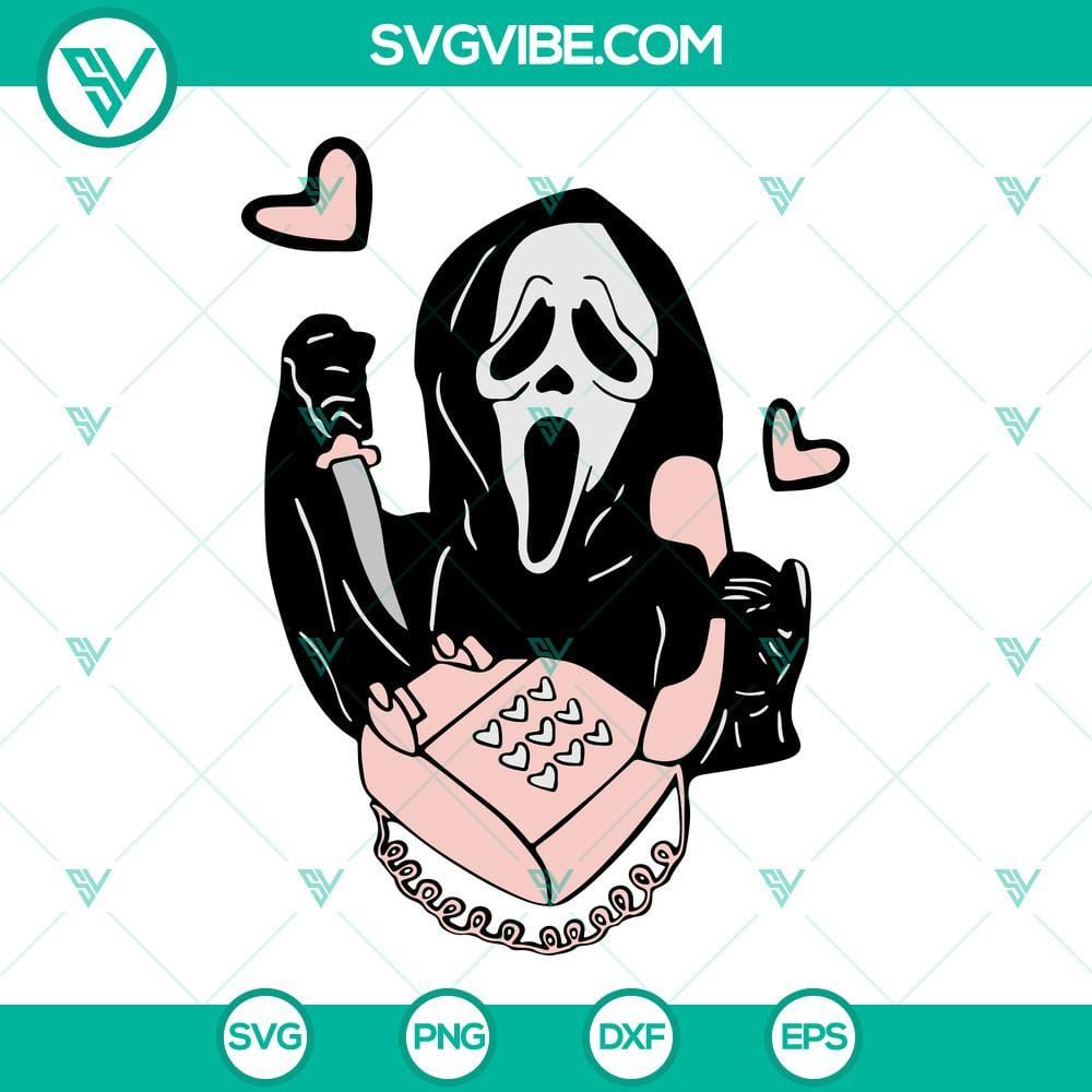 Ghostface Calling SVG, Ghost Face SVG, Scream SVG, Halloween SVG Ghostface Calling SVG Files with Ghost Face and Scream Design for Halloween, ideal for digital craft projects.