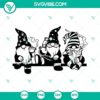 Gnomes smoking weed SVG with a 420, cannabis blunt design. Rasta gnome character illustration.