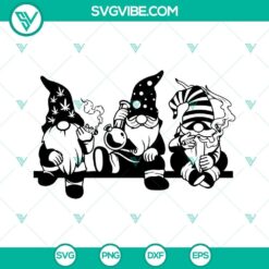 Gnome smoking weed SVG, cannabis blunt images, marijuana download.