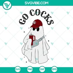 South Carolina Gamecocks football inspired SVG images with a Boojee Ghost design. Great for digital projects and fans.