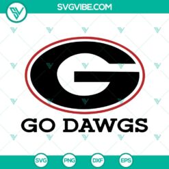 Georgia Bulldogs logo SVG download, featuring Go Dawgs slogan. Perfect for fans and sports enthusiasts.