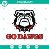 Georgia Bulldogs National Champions SVG file with Go Dawgs design for digital download. Unique sports team fans SVG for crafting.