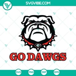 Georgia Bulldogs National Champions SVG file with Go Dawgs design for digital download. Unique sports team fans SVG for crafting.