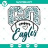 Philadelphia Eagles themed leopard print SVG design for Eagles football fans. Perfect for digital crafting projects.