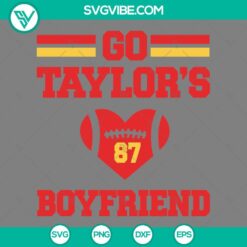 Taylor Swift and Travis Kelce 87 SVG images bundle - Go Taylors Boyfriend SVG Files, perfect for fan art and creative projects.