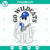 Kentucky Wildcats svg file with "Go Wild Cats" slogan & Booje Ghost design, featuring a Stanley cup for drinking. Ideal for sports fans.