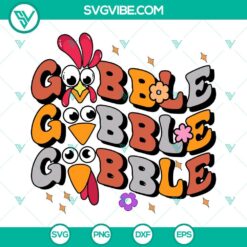 Turkey Thanksgiving SVG with a design of a cheerful gobbling turkey, perfect for holiday crafts and decorations.