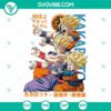 Goku, Gohan, Goten SVG files from Dragon Ball series, digital download in PNG DXF EPS formats for cutting machines.