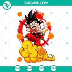 Goku Kid SVG with Kakarot from Dragon Ball anime - PNG DXF EPS file download.