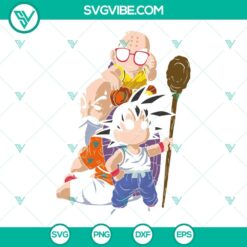 Goku Kids Dragon Ball SVG Files for Cricut - PNG, DXF, EPS formats included for crafting.