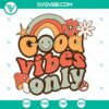 Good Vibes Only cut files for Cricut and Silhouette, including SVG, PNG, DXF, and EPS formats for crafting projects.