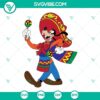 Disney themed Cinco De Mayo SVG images with a festive Mexican flair for Fiesta celebrations. Perfect for crafts and digital projects.