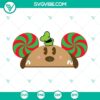 Goofy gingerbread hat ears SVG files for Disney Christmas, download in PNG, DXF, EPS formats.