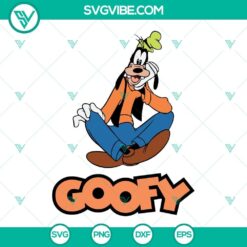 Cartoon-style Goofy SVG cut file for Cricut, ideal as a logo design.