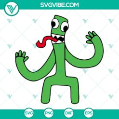 Green Rainbow Friends SVG Files Bundle, Horror Game SVG Download PNG DXF EPS Cut 4