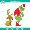 Grinch and Max dog Christmas SVG file for download, including PNG, DXF, and EPS formats.