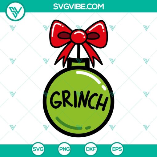 Grinch Bundle SVG Download, Baby Grinch SVG File, Ornament Christmas SVG Images, 3