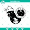 Grinch Christmas Mouse Head SVG file with festive Grinch Christmas SVG images. Great for holiday crafts and decorations.