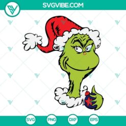 Grinch Christmas SVG designs for Cricut and Silhouette machines - PNG, DXF, and EPS files included. Fun Grinch illustrations for holiday crafts.