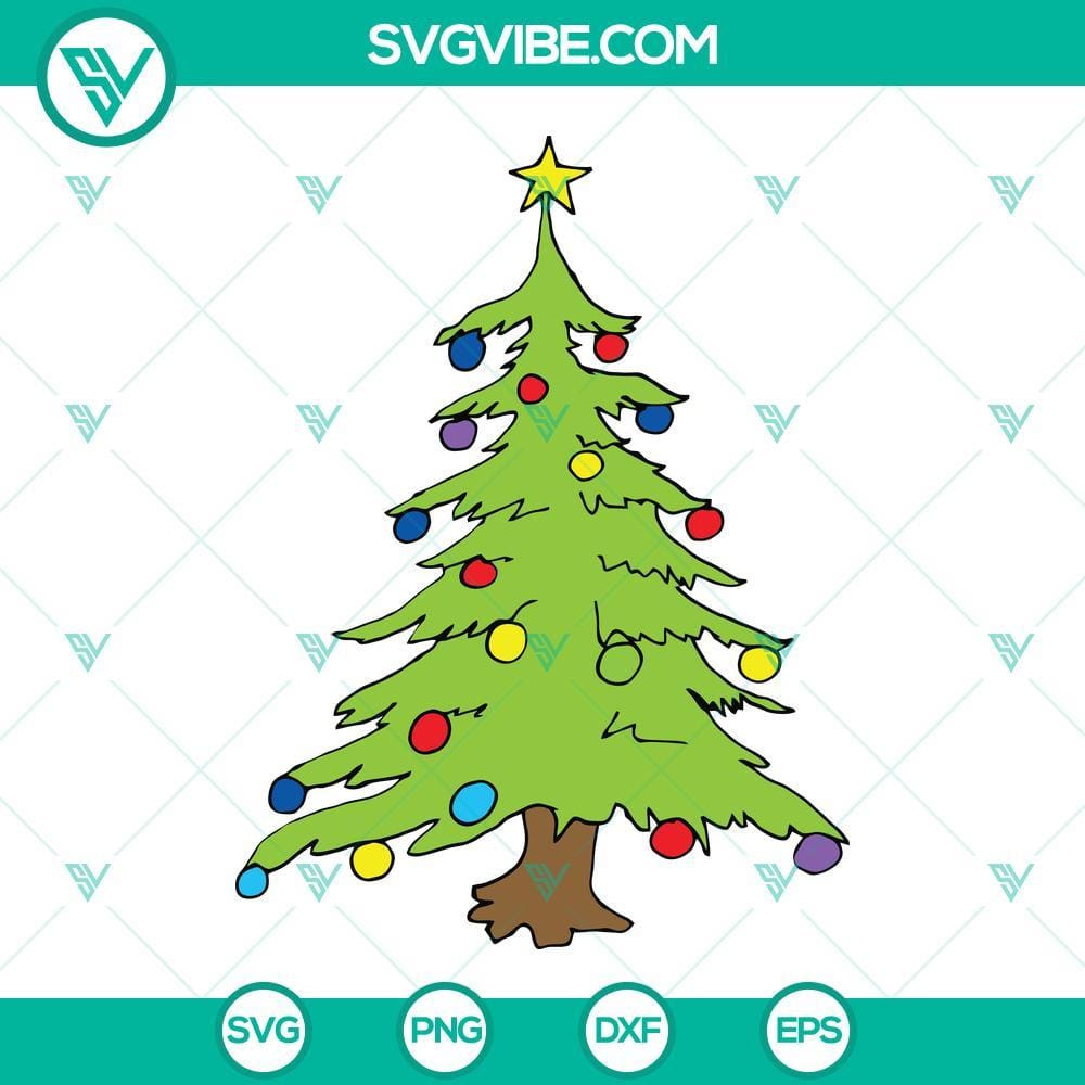 Grinch Christmas Tree SVG PNG DXF EPS Digital Download Grinch Christmas Tree SVG, PNG, DXF, EPS digital download for crafting.