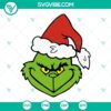 Grinch face and hand SVG bundle, featuring Grinch face and hand designs for Christmas crafts.