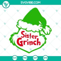Grinch Family SVG Images Bundle, Grinch Bundle SVG File, Family Grinch Face 11