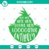 Grinch hate hate hate quote SVG file with a double design, perfect for holiday crafting projects.