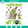 Grinch and Max Dog Christmas SVG design, ideal for holiday crafting projects.