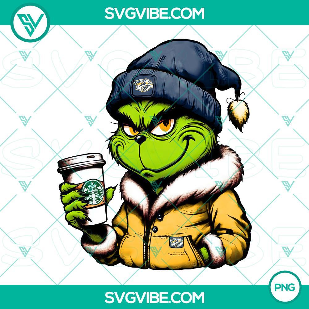 Grinch Nashville Predators Drink Starbucks PNG Images Grinch-themed Nashville Predators drink Starbucks logo PNG images, featuring festive collaboration designs with holiday character.