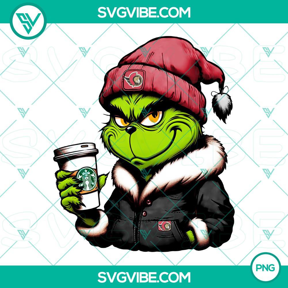 Grinch Ottawa Senators Drink Starbucks PNG Files Grinch Ottawa Senators themed Starbucks drink PNG files for hockey fans, featuring festive design for digital download.