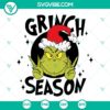 Grinch face SVG designs for Christmas. Download the Grinch Season SVG with expressive images.