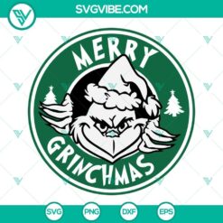 Grinch Starbucks coffee SVG design with 