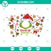 Grinch Starbucks wrap SVG featuring "Drink Up Grinches" full wrap design, perfect for holiday season lovers.