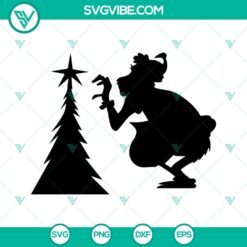 Grinch Stole Christmas Tree SVG: Download Cricut Silhouette files for crafting, instant digital download. Great for holiday projects!