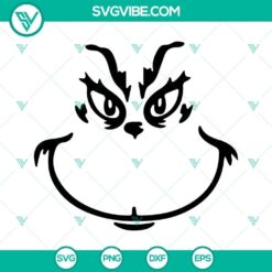 Grinch SVG Image Bundle, Grinch Face SVG Images, Grinch Cricut, Grinch 7