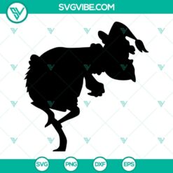 Grinch SVG cut file with clip art silhouette design, perfect for holiday crafts and projects.