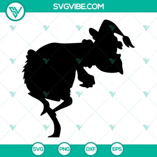 Grinch SVG cut file with clip art silhouette design, perfect for holiday crafts and projects.